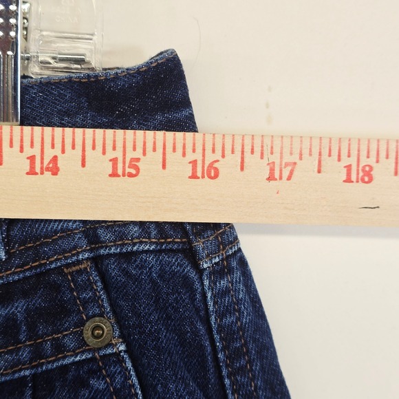 Rocky Mountain Vintage High Waist Jeans Women's 17/18 Dark‎ Wash Pleated Cowgirl - Picture 7 of 13